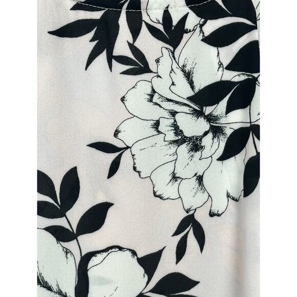 Nine West Women Black Pink White Dressy Tank Top Sleeveless Blouse Large 12/14 - Picture 3 of 12